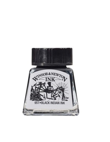 Tinta Dibujo W&N 14 ml Negro