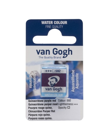 Acuarela Van Gogh 1/2 Godet Púrpura Rojo Quinacridona Nº592 