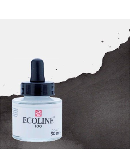 Acuarela Líquida Ecoline 30 ml Negro