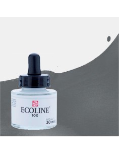 Acuarela Líquida Ecoline 30 ml Gris Oscuro 