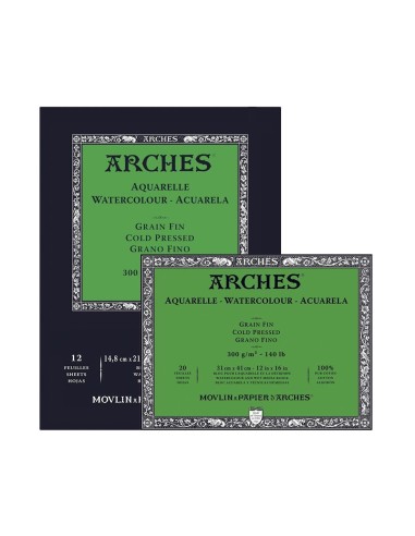 Bloc Arches Acuarela Grano Fino 300 gr