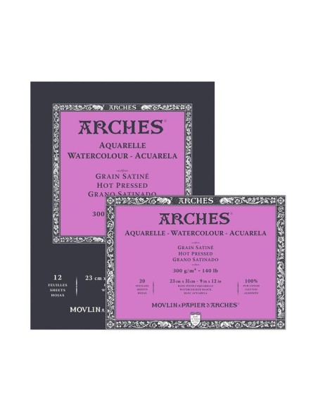 Bloc Arches Acuarela Grano Satinado 12 H 300 gr