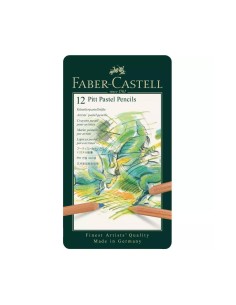 Caja Lápices Faber-Castell Metal Pastel 12 Unidades