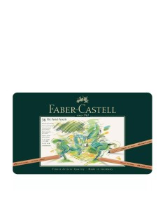 Caja Lápices Faber-Castell Metal Pastel 36 Unidades