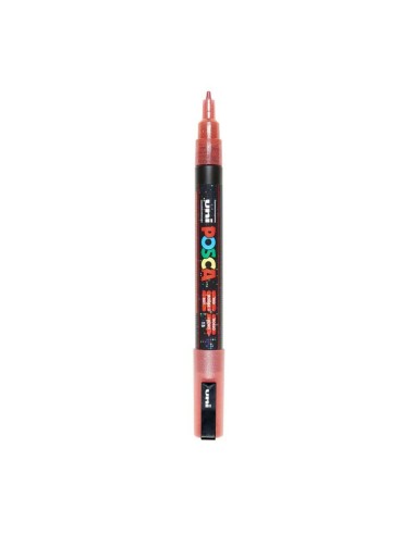 Rotulador Posca PC3M Rojo Purpurina Nº15