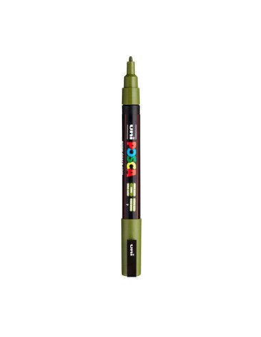 Rotulador Posca PC3M Verde Kaki Nº7