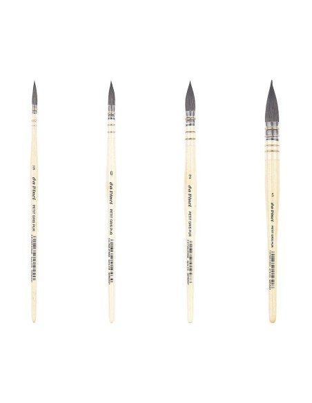 Pincel Da Vinci Redondo Petit Gris Pur 418