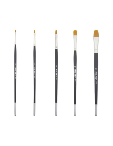 Pincel Milán Premium Sintético Lengua de Gato Corto 641