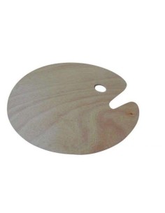 Paleta Michel Madera Ovalada 25x30