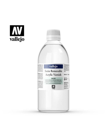 Barniz Vallejo Acrilico Satinado Removible 500 ml