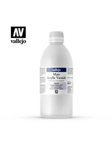 Barniz Vallejo Acrilico Mate Permanente 500 ml