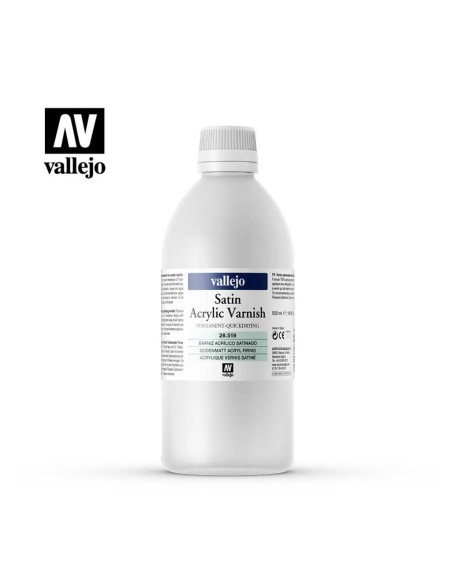Barniz Vallejo Acrilico Satinado Permanente 500 ml