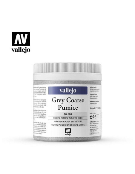 Pasta Vallejo Piedra Pomez Gruesa Gris 500 ml