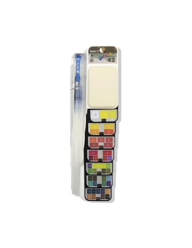 ACAURELA ABANICO+PINCELS 42 COLORES
