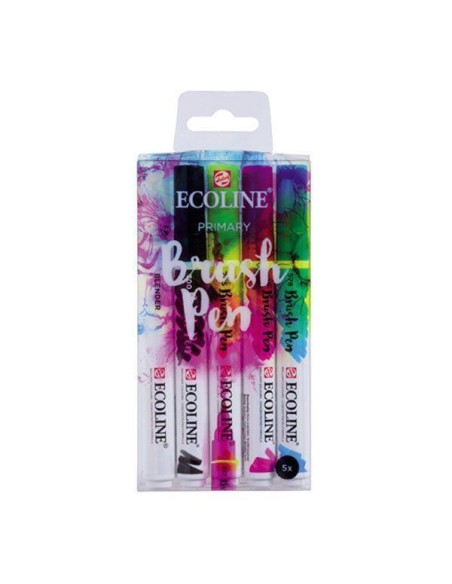 Caja Rotuladores Ecoline Colores Primario 5 Unidades