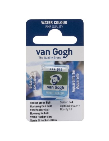 Acuarela Van Gogh 1/2 Godet Verde Hooker Claro Nº644 
