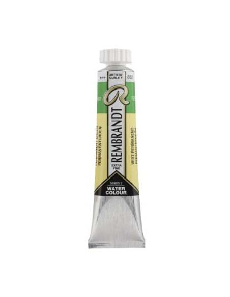 Acuarela Rembrandt 20 ml Verde Permanente Nº662