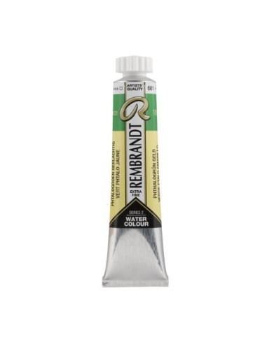 Acuarela Rembrandt 20 ml Verde Amarillo Ftalocianina Nº681