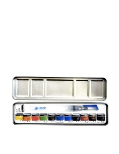 Caja Acuarelas Artist 1/2 Godet 12 Unidades