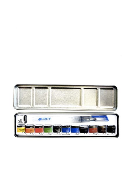 Caja Acuarelas Artist 1/2 Godet 12 Unidades