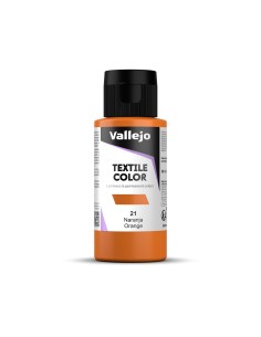 Pintura Textil Vallejo 60 ml Naranja Vivo Nº21