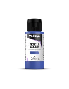 Pintura Textil Vallejo 60 ml Azul Ultramar Nº43