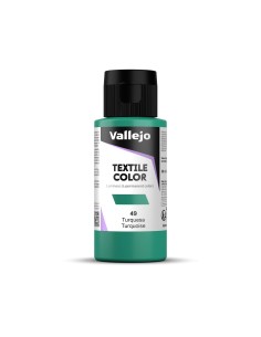Pintura Textil Vallejo 60 ml Azul Turquesa Nº49