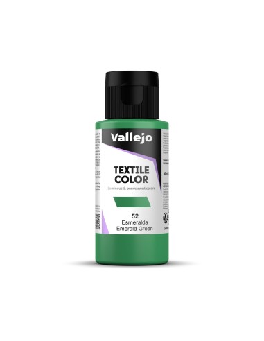Pintura Textil Vallejo 60 ml Esmeralda Nº52
