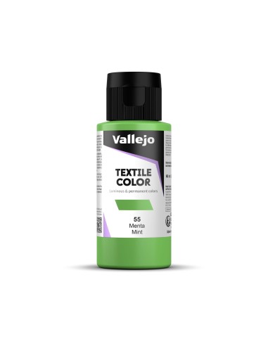 Pintura Textil Vallejo 60 ml Menta  Nº55