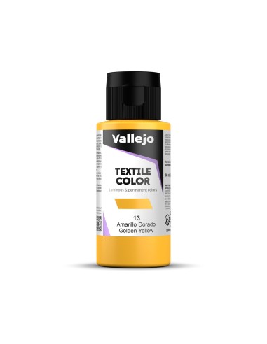 Pintura Textil Vallejo 60 ml Metálico Amarillo Nº513