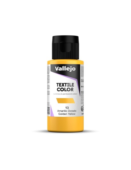 Pintura Textil Vallejo 60 ml Metálico Amarillo Nº513