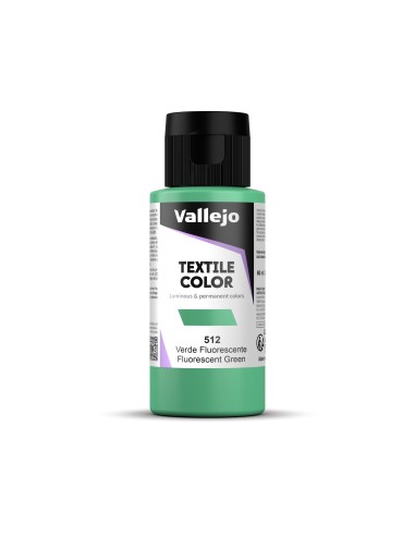 Pintura Textil Vallejo 60 ml Fuorescente Verde Nº512