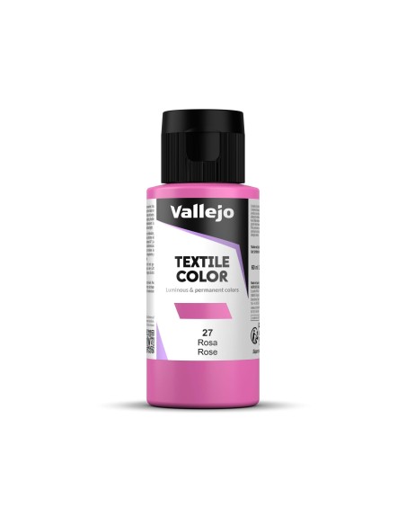 Pintura Textil Vallejo 60 ml Metálico Rosa Nº527