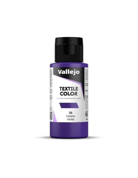 Pintura Textil Vallejo 60 ml Metálico Violeta Nº536