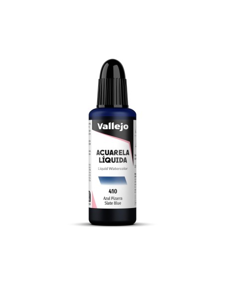 Acuarela Líquida Vallejo 32 ml Azul Pizarra Nº410