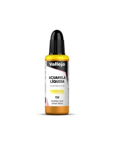 Acuarela Líquida Vallejo 32 ml Amarillo Limón Nº110