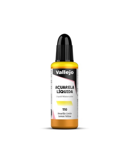 Acuarela Líquida Vallejo 32 ml Amarillo Limón Nº110