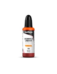 Acuarela Líquida Vallejo 32 ml Naranja Nº150