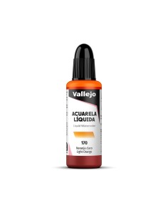 Acuarela Líquida Vallejo 32 ml Naranja Claro Nº170