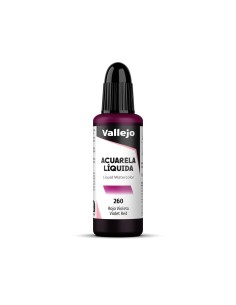 Acuarela Líquida Vallejo 32 ml Rojo Violeta Nº260