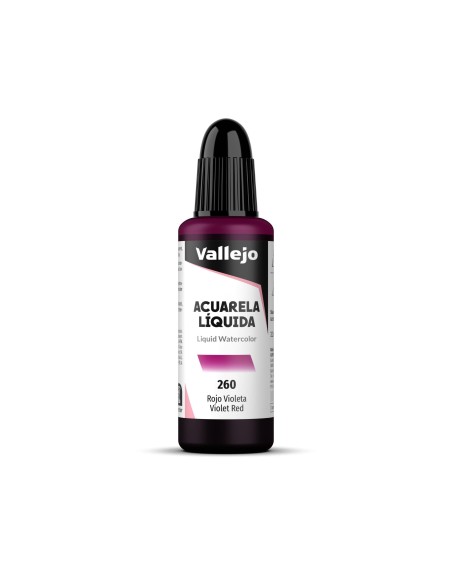 Acuarela Líquida Vallejo 32 ml Rojo Violeta Nº260