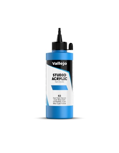 Acrílico Vallejo Azul Cyan Oscuro  Nº63