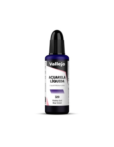 Acuarela Líquida Vallejo 32 ml Violeta Azul Nº320