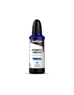 Acuarela Líquida Vallejo 32 ml Azul Real Nº420