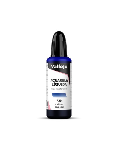 Acuarela Líquida Vallejo 32 ml Azul Real Nº420