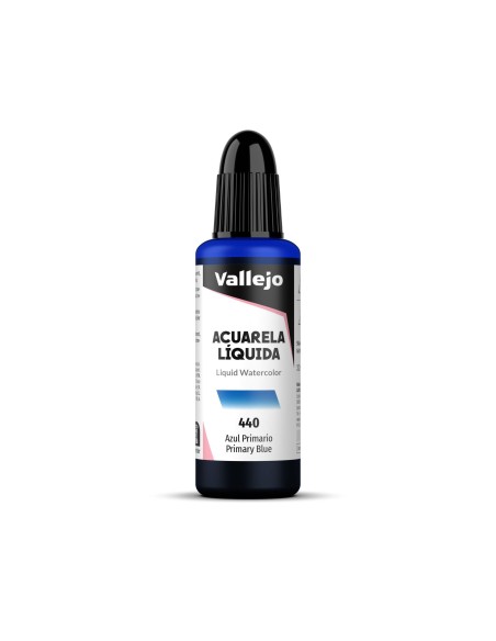 Acuarela Líquida Vallejo 32 ml Azul Primario Nº440