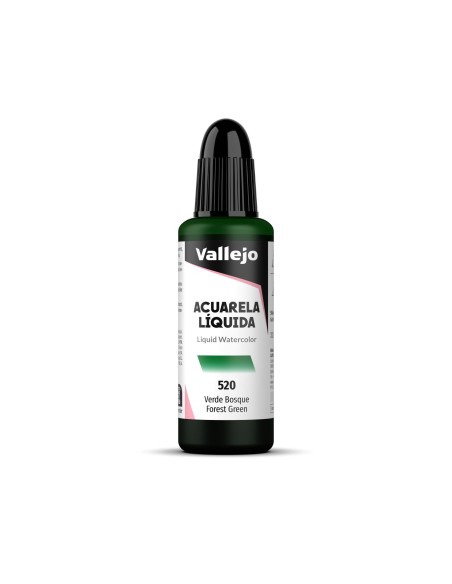 Acuarela Líquida Vallejo 32 ml Verde Bosque Nº520