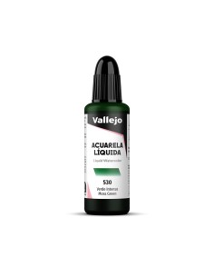 Acuarela Líquida Vallejo 32 ml Verde Intenso Nº530
