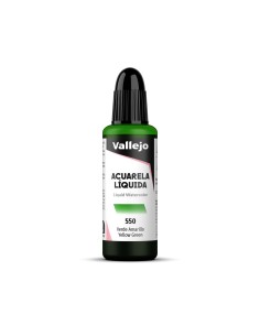 Acuarela Líquida Vallejo 32 ml Verde Amarillo Nº550