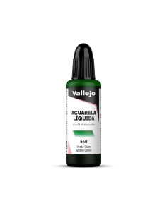 Acuarela Líquida Vallejo 32 ml Verde Claro Nº540